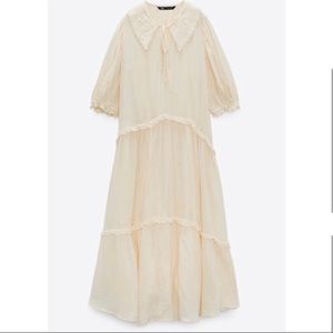 Zara Cream Tiered Dress